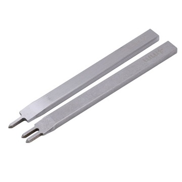 2шт. Долото для кожи со штифтом, белая сталь, 4 мм, с зазубренными краями 22