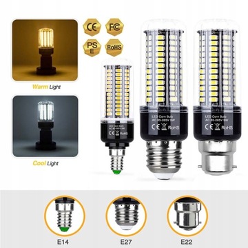 Светодиодная лампа E14 230В SMD5736 20Вт 1950LM Холодный Белый