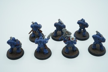 Warhammer 40k Space Marines Squad zestaw 7 figurek plastik