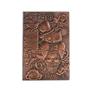 WYTŁACZANY NOTATNIK NOTES 3D MECHANICZNA SOWA