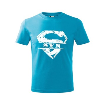 Koszulki Super Tata Syn zestaw na Dzień Ojca komplet dla taty syna prezent