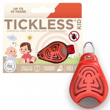 TICKLESS - ULTRADŹWIĘKOWA OCHRONA PRZED KLESZCZAMI Dla Dzieci / KID Orange
