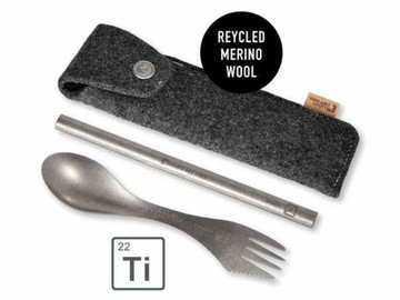 Титановый комплект Spork Straw Light My Fire