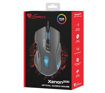 Mysz przewodowa dla gracza Genesis Xenon 200 RGB USB 3200 dpi Gamingowa
