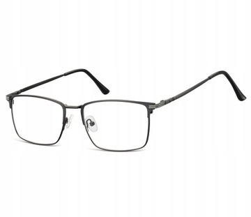Okulary Nerd prostokątne Zerówki Korekcyjne Unisex