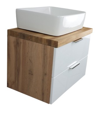 SZAFKA POD UMYWALKĘ 80 CM | LAKIER| LITY BLAT DĄB