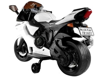 Детский мотоцикл на аккумуляторе TR1603 Белый