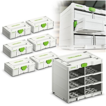 Подставка для систейнеров³ SYS3-RK/6 M 337-Set Festool 577816 + Систейнеры