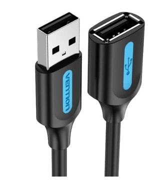 VENTION KABEL PRZEWÓD USB-A 3.0 DO USB-C SZYBKIE ŁADOWANIE 3A CZARNY 3m
