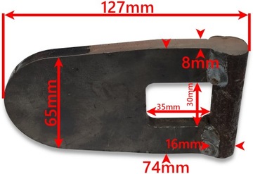 Нижняя петля, нижнее отверстие. burt fi22 - ПРЯМОЙ