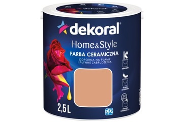 Farba ceramiczna ścienna Dekoral 2,5 l HOME&STYLE mat SAND STORM