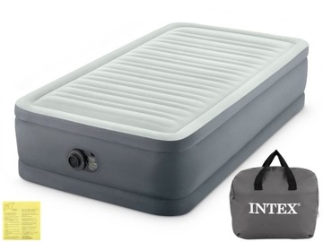 Materac Dmuchany Jednoosobowy Łóżko z Pompką 230V Intex 64902ND MODEL 2024