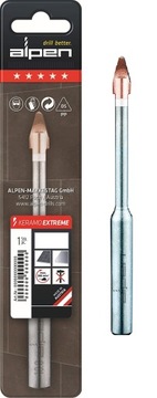 Сверло Alpen Keramo Extreme по стеклу, керамограниту, керамической плитке, 6 мм