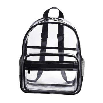 Przezroczysty plecak Wytrzymała torba z regulowany