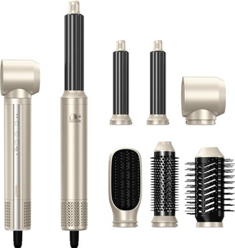 UKLISS Zestaw szczotek 6w1 Air Styler szczotka z jonową suszarką do włosów