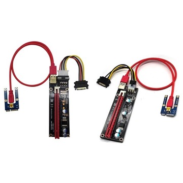 60CM USB 3.0 Mini PCIE Riser SATA do 4/6 Pin 16X Extender PCIE Adapter Rise