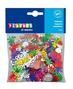 Cekiny Święta Boże Narodzenie choinka mix 50g