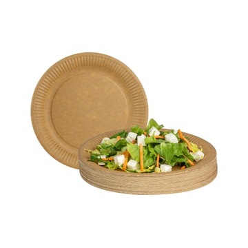 Talerze papierowe kraft śr. 18 cm 50 szt.