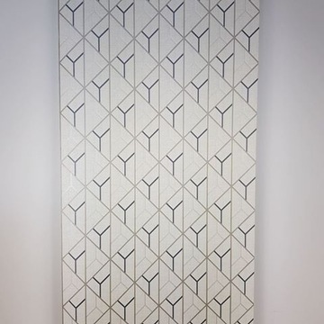 3D ГЕОМЕТРИЧЕСКИЕ ОБОИ, ЗОЛОТЫЕ РОМБЫ, БЕЗПОЛЕВЫЕ