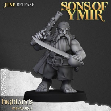 Dwarf Pirates #1 Highlands Miniatures