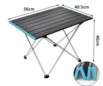 АЛЮМИНИЕВЫЙ ТУРИСТИЧЕСКИЙ СТОЛИК СКЛАДНОЙ В КЕМПИНГЕ 56см