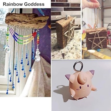 Рым-винты, 100 шт., потолочные крючки, разные размеры, нержавеющая сталь,