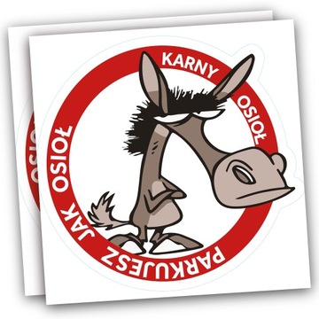 КРИМИНАЛЬНЫЕ НАКЛЕЙКИ - ВОДОНЕПРОНИЦАЕМЫЕ НАКЛЕЙКИ ОСЛИ 50 ШТ.