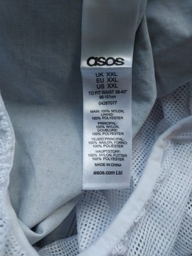 ASOS szare krótkie szorty spodenki plażowe XXL