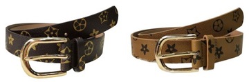 PASEK DAMSKI MONOGRAM DO SPODNI TUNIKI SUKIENKI