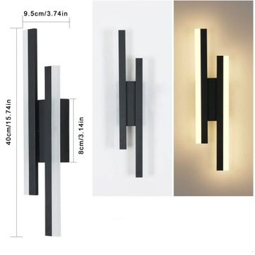 ВНУТРЕННИЙ СВЕТОДИОДНЫЙ НАСТЕННЫЙ СВЕТИЛЬНИК CREATIVE WALL LIGHT LUMINAISE ДЛЯ ЛЕСТНИЧНОГО КОРИДОРА 16 Вт