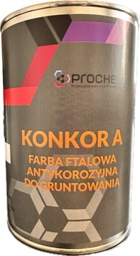 KONKOR A FARBA ANTYKOROZYJNA ANTRACYT / GRAFIT RAL 7024 PROCHEM