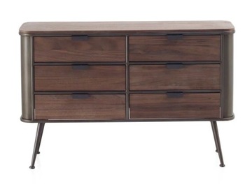 Drewniana komoda z 6 szufladami Garpe 120 x 78 x 36 cm