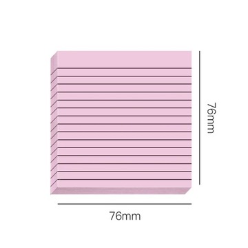 30/50 Sheets Gradient Transparent Sticky Notes Waterproof Horizontal Line I