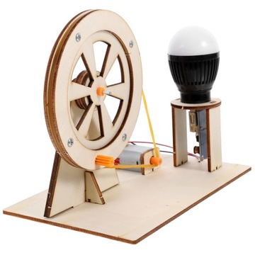 ZESTAWY NAUKOWE DIY MODEL GENERATORA DREWNIANE