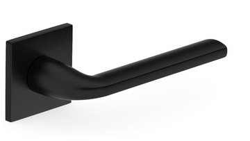 Klamka BELLA SLIM Czarna Matowa Szyld Kwadratowy