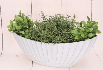 Doniczka osłonka biała 36cm