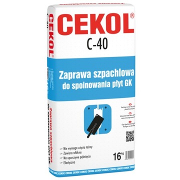 Masa szpachlowa CEKOL-C40 16 kg