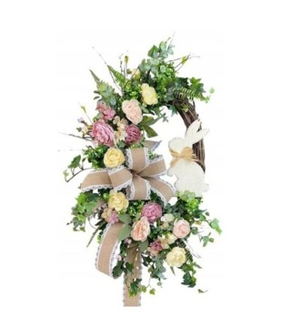 Весенний венок, декоративный дверной венок