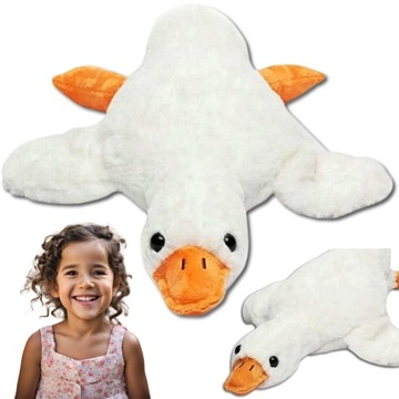 MASKOTKA PLUSZAK GĘŚ PIPA PRZYTULANKA KACZKA PODUSZKA ZABAWKA GĄSKA 90 CM