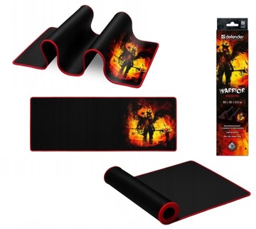 Podkładka pod mysz DLA GRACZY GAMINGOWA DUŻA Gaming Warrior 820 x 300 x 3mm