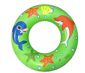 KOŁO DMUCHANE DO PŁYWANIA DZIECI BASEN PONTON 80cm