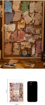 Декоративные открытки для винтажной бумаги-планировщика журнала