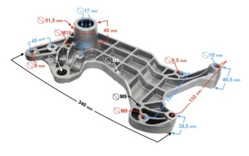 Кронштейн глушителя B-max
