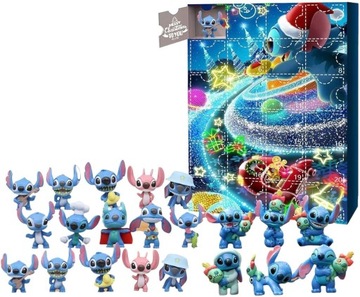 KALENDARZ ADWENTOWY ZABAWKA FIGUREK STITCH 24 SZTUK