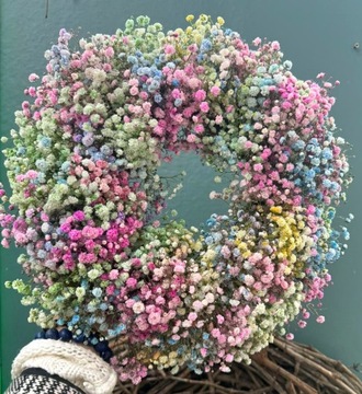 ВЕНОК ИЗ НАТУРАЛЬНОЙ ШТУКАТУРКИ ДЛЯ ВЕСЕННЕГО УКРАШЕНИЯ ДВЕРНЫХ СТЕН