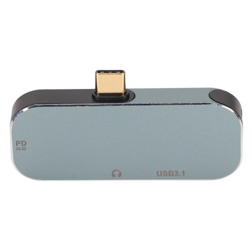 Hub USB C 5 w 1 z portem słuchawkowym 10Gbps 100W do ładowania
