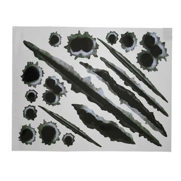 Модифицированные автомобильные наклейки с царапинами