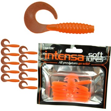 10szt twister JAXON guma 3,8cm INTENSA okoń INT38E