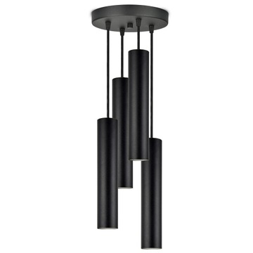Lampa Wisząca Żyrandol Plafon Tuby Metal LED GU10