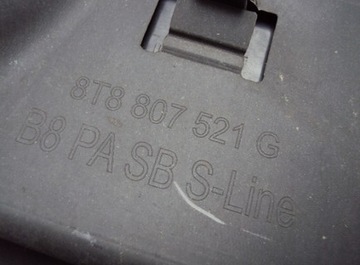 SPOILER DIFUZOR ZADNÍ AUDI A5 S-LINE 8T8807521G